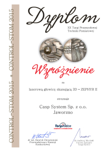 Wyróżnienie Control Stom